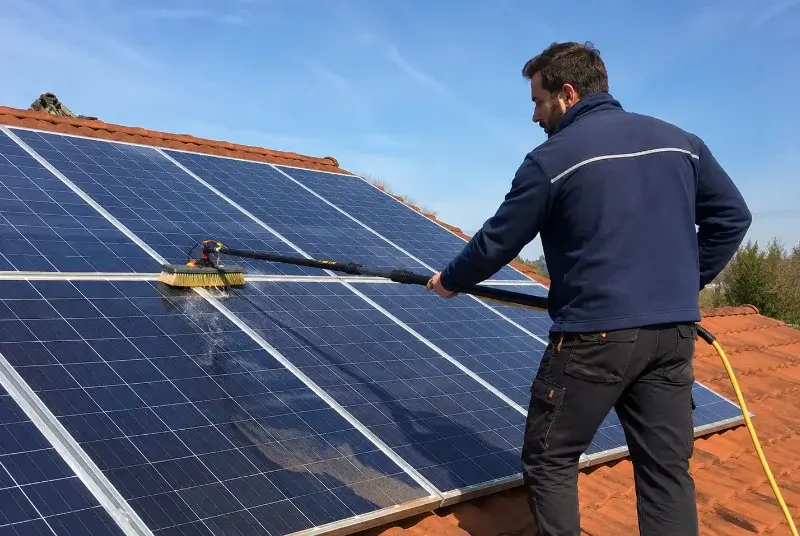 Nettoyage et entretien de panneaux solaires à Azerat